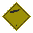 Знак перевозки опасных грузов «Класс 2.2. Невоспламеняющиеся, нетоксичные газы» (С/О металл, 250х250 мм)